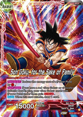 Son Goku // Son Goku, for the Sake of Family (BT21-001) [Wild Resurgence] | Dragon's Lair Comics and Fantasy Houston TX