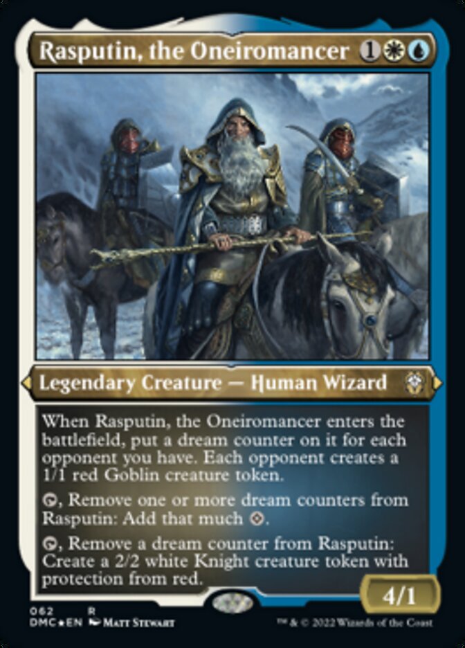 Rasputin, the Oneiromancer (Foil Etched) [Dominaria United Commander] | Dragon's Lair Comics and Fantasy Houston TX