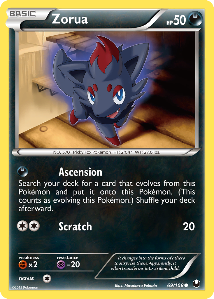 Zorua (69/108) [Black & White: Dark Explorers] | Dragon's Lair Comics and Fantasy Houston TX