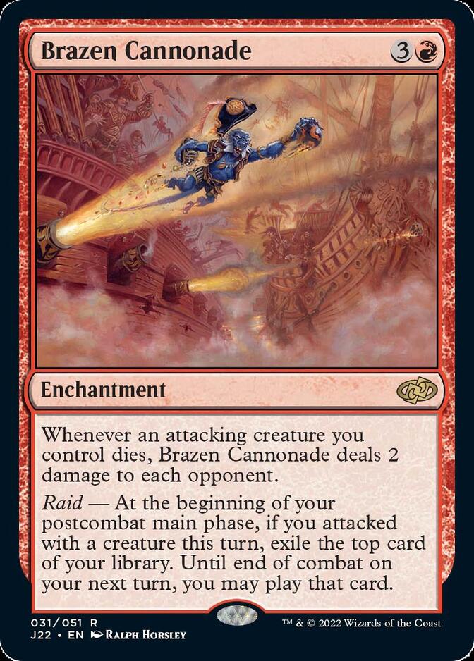 Brazen Cannonade [Jumpstart 2022] | Dragon's Lair Comics and Fantasy Houston TX