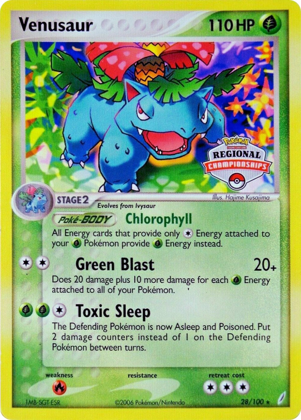 Venusaur (28/100) (Regional Championship Promo) [EX: Crystal Guardians] | Dragon's Lair Comics and Fantasy Houston TX