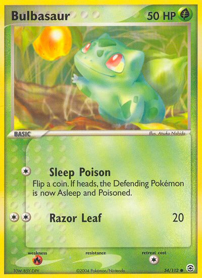 Bulbasaur (54/112) [EX: FireRed & LeafGreen] | Dragon's Lair Comics and Fantasy Houston TX