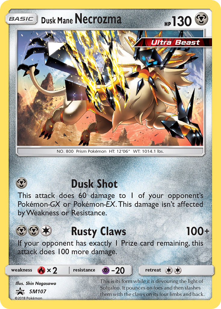 Dusk Mane Necrozma (SM107) [Sun & Moon: Black Star Promos] | Dragon's Lair Comics and Fantasy Houston TX