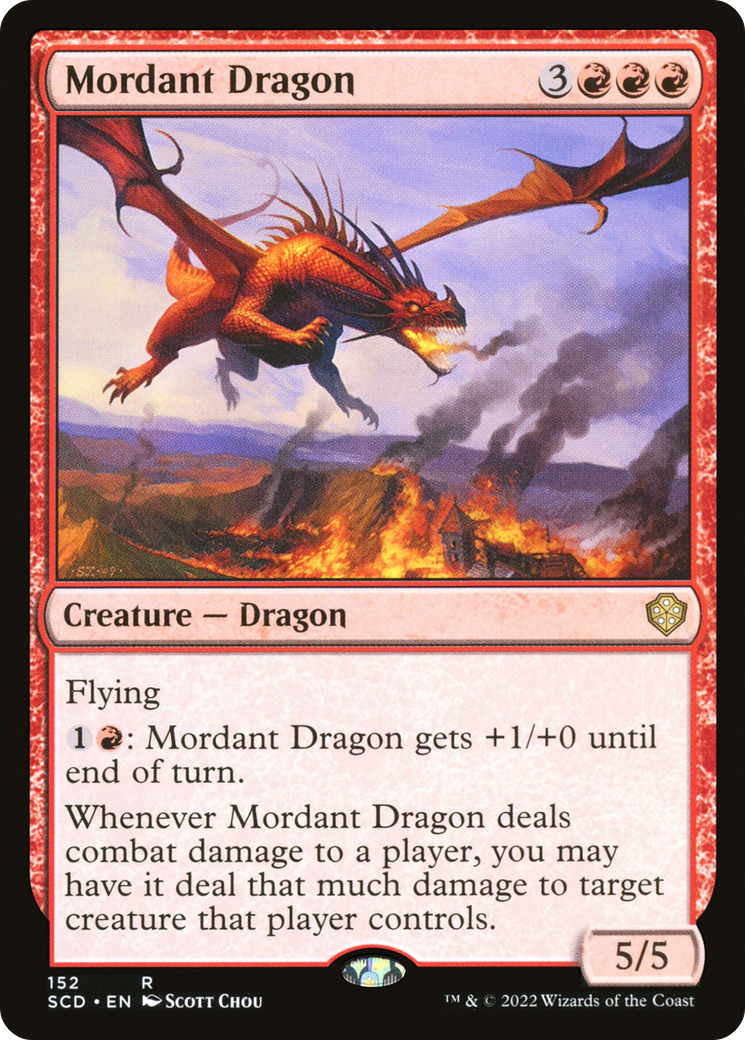 Mordant Dragon [Starter Commander Decks] | Dragon's Lair Comics and Fantasy Houston TX