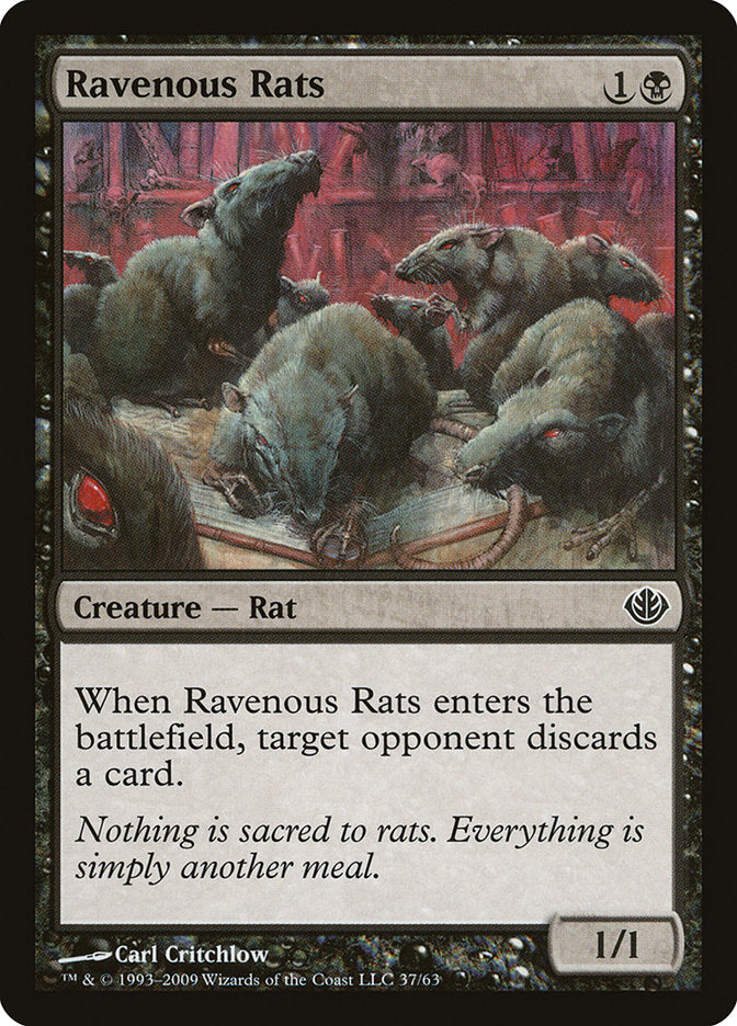 Ravenous Rats [Duel Decks: Garruk vs. Liliana] | Dragon's Lair Comics and Fantasy Houston TX