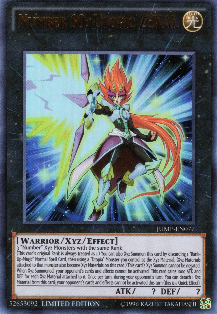 Number S0: Utopic ZEXAL [JUMP-EN077] Ultra Rare | Dragon's Lair Comics and Fantasy Houston TX