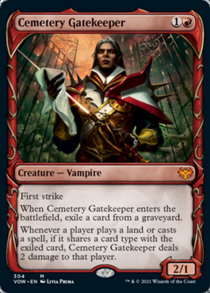 Cemetery Gatekeeper (Showcase Fang Frame) [Innistrad: Crimson Vow] | Dragon's Lair Comics and Fantasy Houston TX