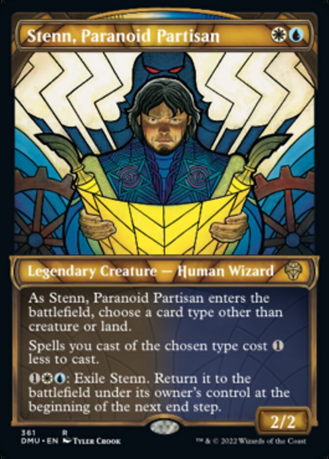 Stenn, Paranoid Partisan (Showcase Textured) [Dominaria United] | Dragon's Lair Comics and Fantasy Houston TX