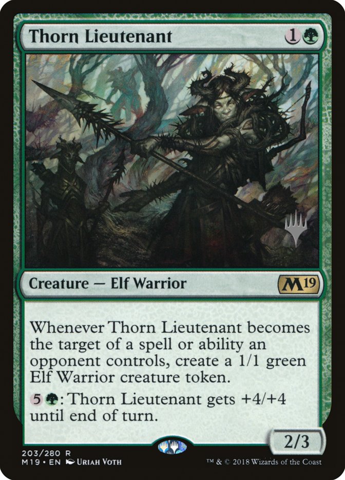 Thorn Lieutenant (Promo Pack) [Core Set 2019 Promos] | Dragon's Lair Comics and Fantasy Houston TX