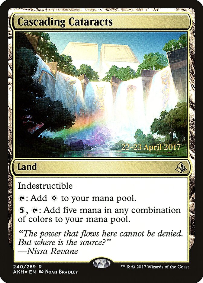 Cascading Cataracts [Amonkhet Prerelease Promos] | Dragon's Lair Comics and Fantasy Houston TX