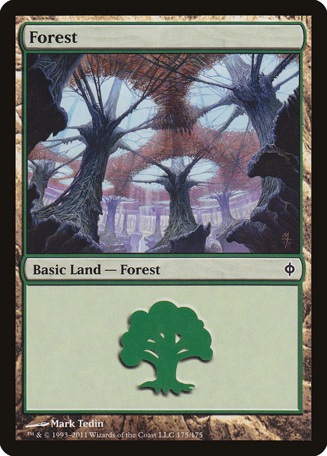 Forest (175) [New Phyrexia] | Dragon's Lair Comics and Fantasy Houston TX