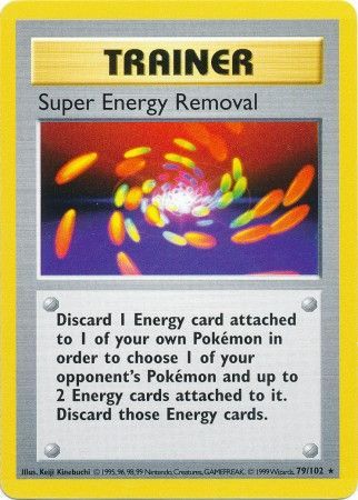 Super Energy Removal (79/102) [Base Set Shadowless Unlimited] | Dragon's Lair Comics and Fantasy Houston TX