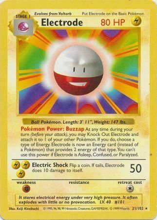 Electrode (21/102) [Base Set Shadowless Unlimited] | Dragon's Lair Comics and Fantasy Houston TX