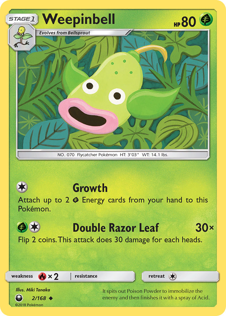 Weepinbell (2/168) [Sun & Moon: Celestial Storm] | Dragon's Lair Comics and Fantasy Houston TX