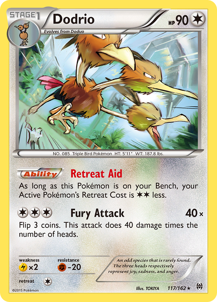 Dodrio (117/162) [XY: BREAKthrough] | Dragon's Lair Comics and Fantasy Houston TX