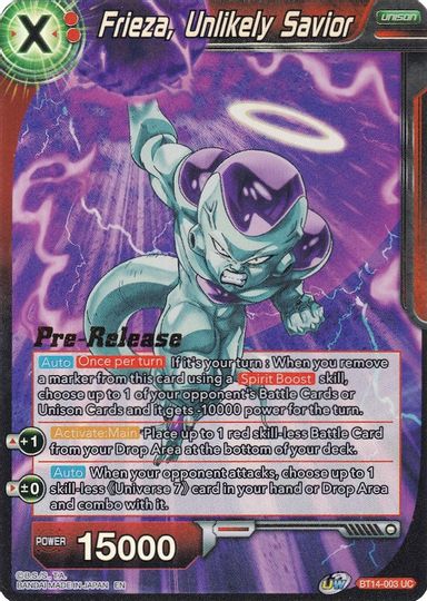 Frieza, Unlikely Savior (BT14-003) [Cross Spirits Prerelease Promos] | Dragon's Lair Comics and Fantasy Houston TX