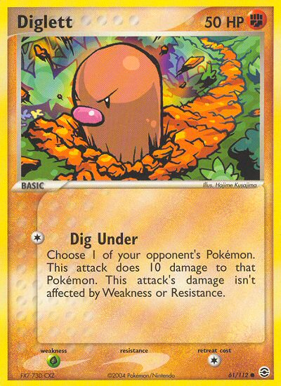 Diglett (61/112) [EX: FireRed & LeafGreen] | Dragon's Lair Comics and Fantasy Houston TX