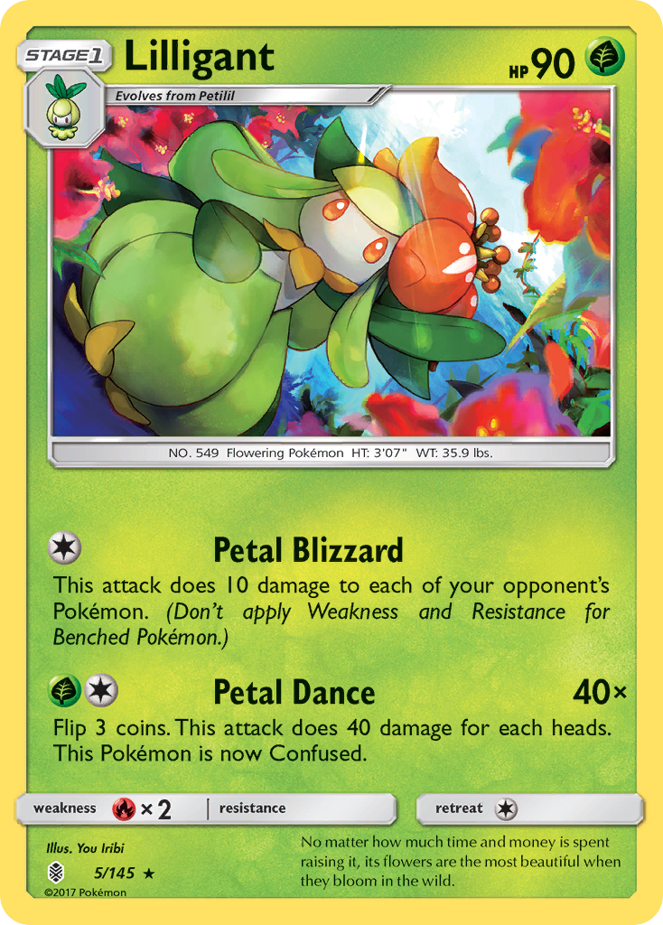 Lilligant (5/145) [Sun & Moon: Guardians Rising] | Dragon's Lair Comics and Fantasy Houston TX