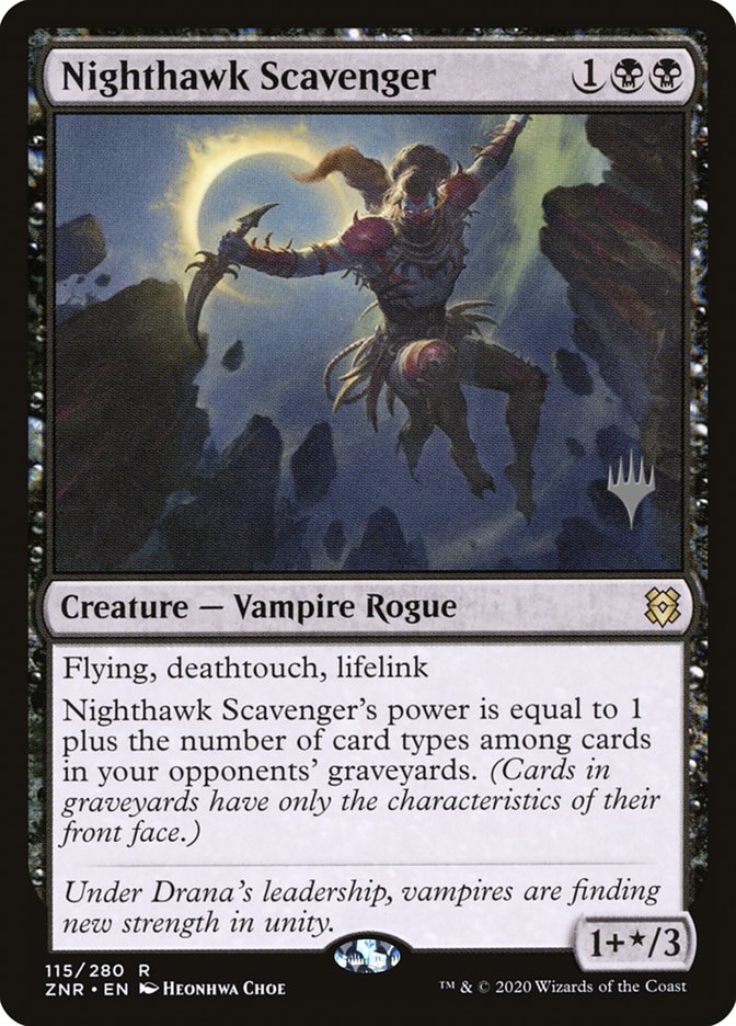 Nighthawk Scavenger (Promo Pack) [Zendikar Rising Promos] | Dragon's Lair Comics and Fantasy Houston TX