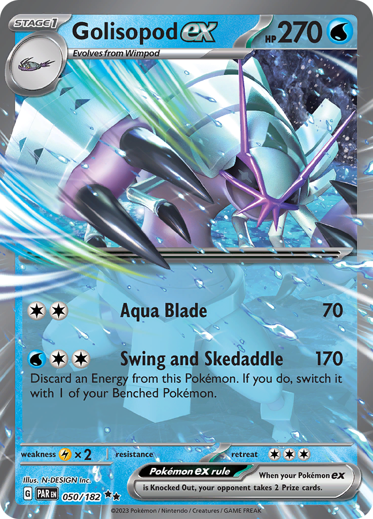 Golisopod ex (050/182) [Scarlet & Violet: Paradox Rift] | Dragon's Lair Comics and Fantasy Houston TX