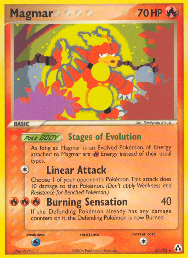 Magmar (21/92) [EX: Legend Maker] | Dragon's Lair Comics and Fantasy Houston TX