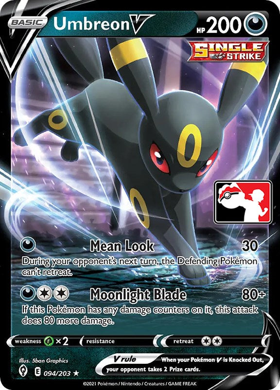 Umbreon V (094/203) [Prize Pack Series One] | Dragon's Lair Comics and Fantasy Houston TX