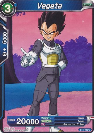 Vegeta (BT1-038) [Galactic Battle] | Dragon's Lair Comics and Fantasy Houston TX