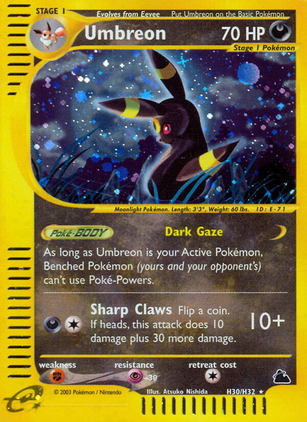 Umbreon (H30/H32) [Skyridge] | Dragon's Lair Comics and Fantasy Houston TX