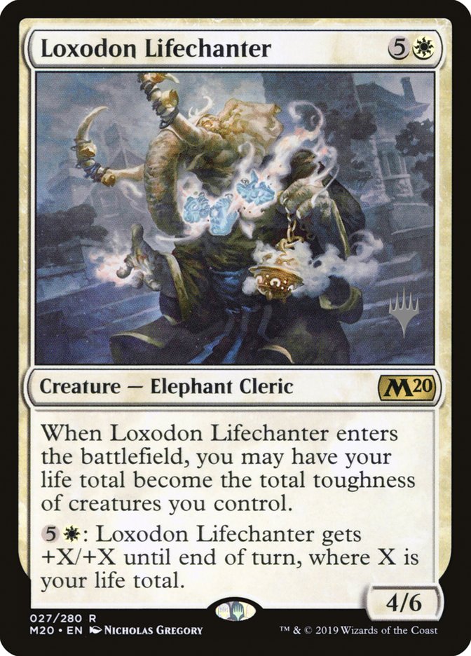 Loxodon Lifechanter (Promo Pack) [Core Set 2020 Promos] | Dragon's Lair Comics and Fantasy Houston TX