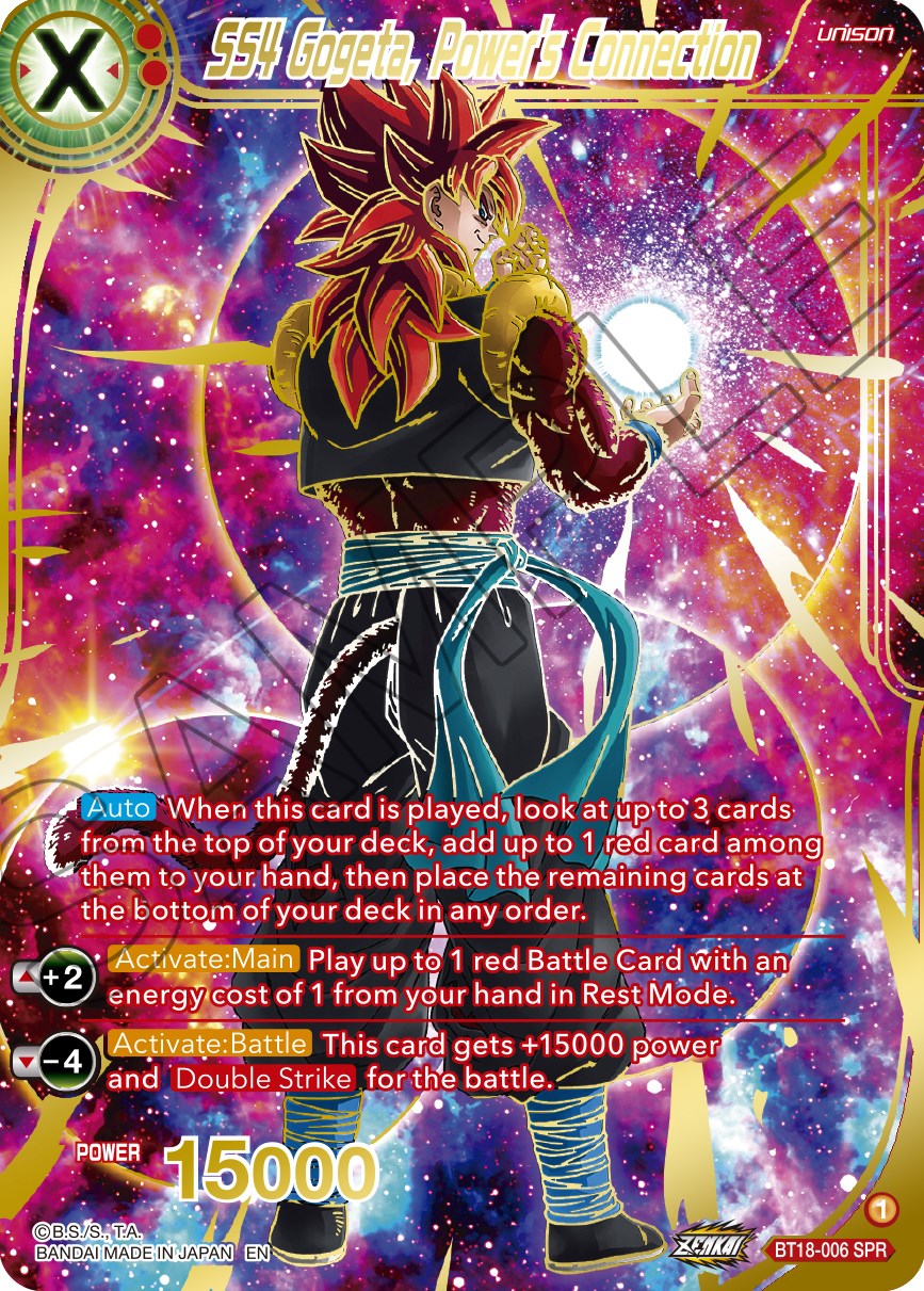 SS4 Gogeta, Power's Connection (SPR) (BT18-006) [Dawn of the Z-Legends] | Dragon's Lair Comics and Fantasy Houston TX