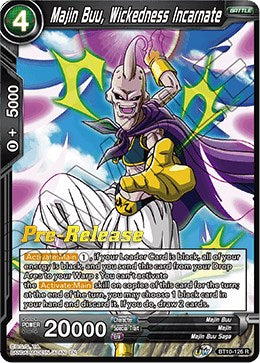 Majin Buu, Wickedness Incarnate (BT10-126) [Rise of the Unison Warrior Prerelease Promos] | Dragon's Lair Comics and Fantasy Houston TX