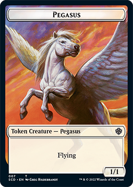 Pegasus // Thopter Double-Sided Token [Starter Commander Decks] | Dragon's Lair Comics and Fantasy Houston TX