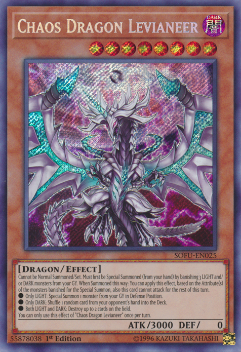 Chaos Dragon Levianeer [SOFU-EN025] Secret Rare | Dragon's Lair Comics and Fantasy Houston TX