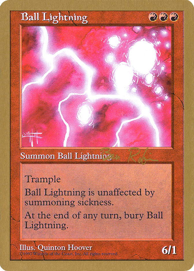 Ball Lightning (Ben Rubin) [World Championship Decks 1998] | Dragon's Lair Comics and Fantasy Houston TX