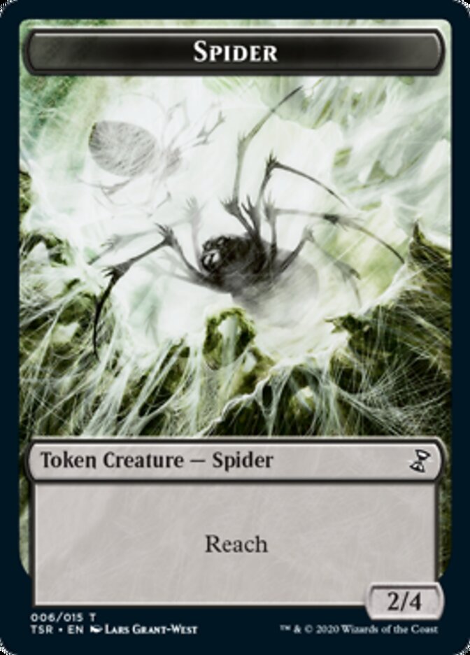 Spider Token [Time Spiral Remastered Tokens] | Dragon's Lair Comics and Fantasy Houston TX