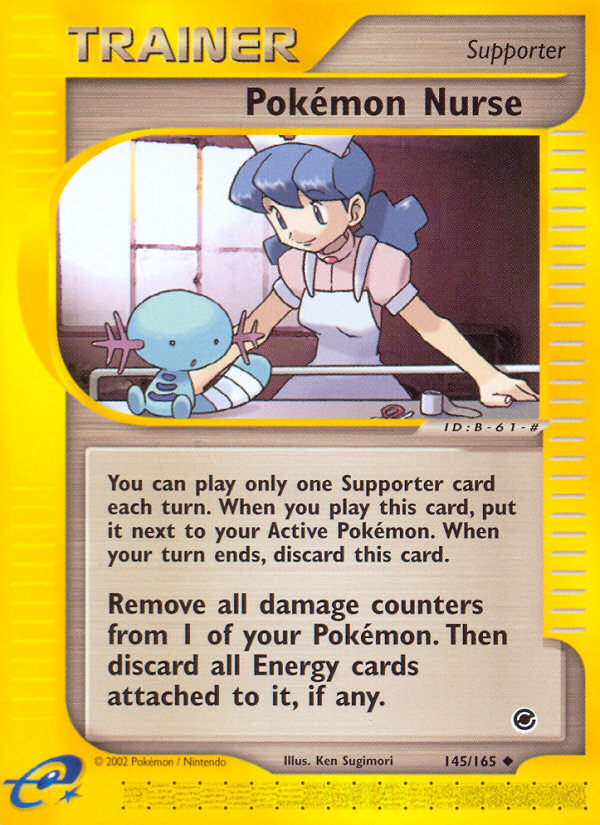 Pokemon Nurse (145/165) [Expedition: Base Set] | Dragon's Lair Comics and Fantasy Houston TX