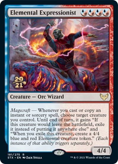 Elemental Expressionist [Strixhaven: School of Mages Prerelease Promos] | Dragon's Lair Comics and Fantasy Houston TX