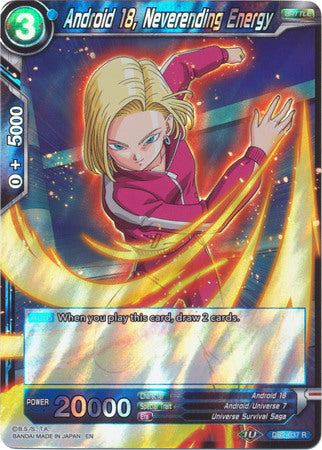 Android 18, Neverending Energy (DB2-037) [Divine Multiverse] | Dragon's Lair Comics and Fantasy Houston TX