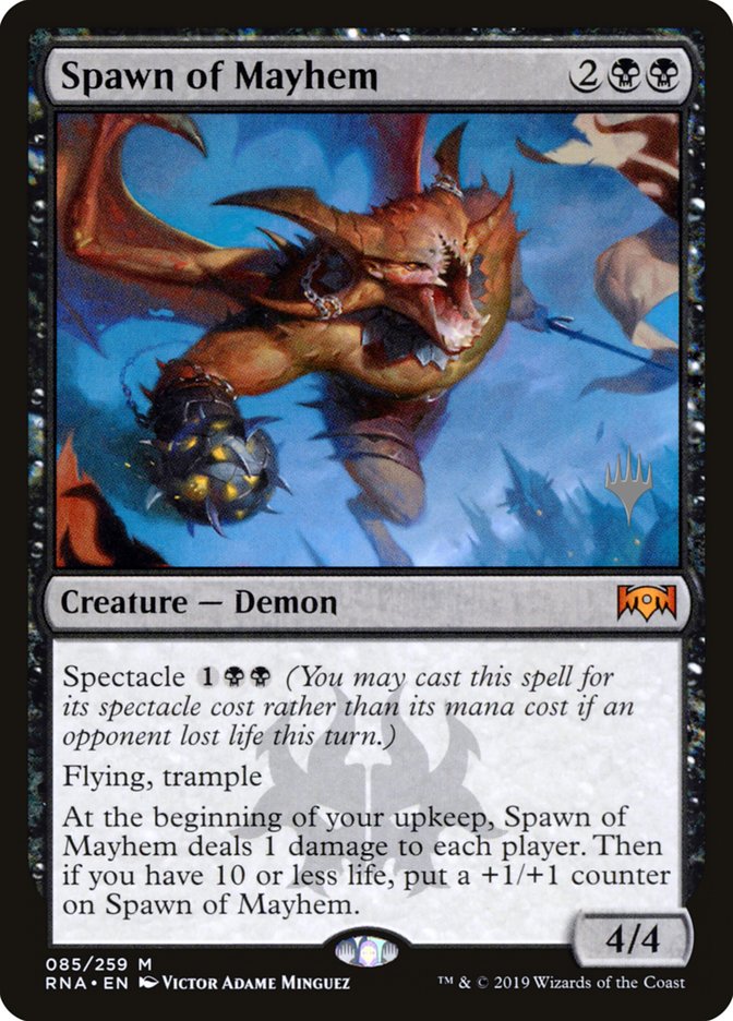 Spawn of Mayhem (Promo Pack) [Ravnica Allegiance Promos] | Dragon's Lair Comics and Fantasy Houston TX