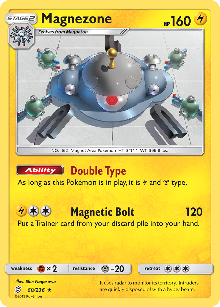 Magnezone (60/236) [Sun & Moon: Unified Minds] | Dragon's Lair Comics and Fantasy Houston TX