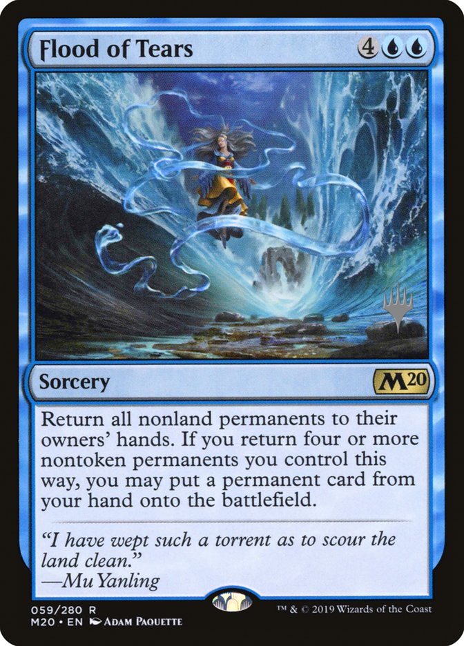 Flood of Tears (Promo Pack) [Core Set 2020 Promos] | Dragon's Lair Comics and Fantasy Houston TX