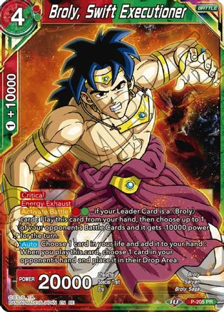 Broly, Swift Executioner (P-205) [Mythic Booster] | Dragon's Lair Comics and Fantasy Houston TX