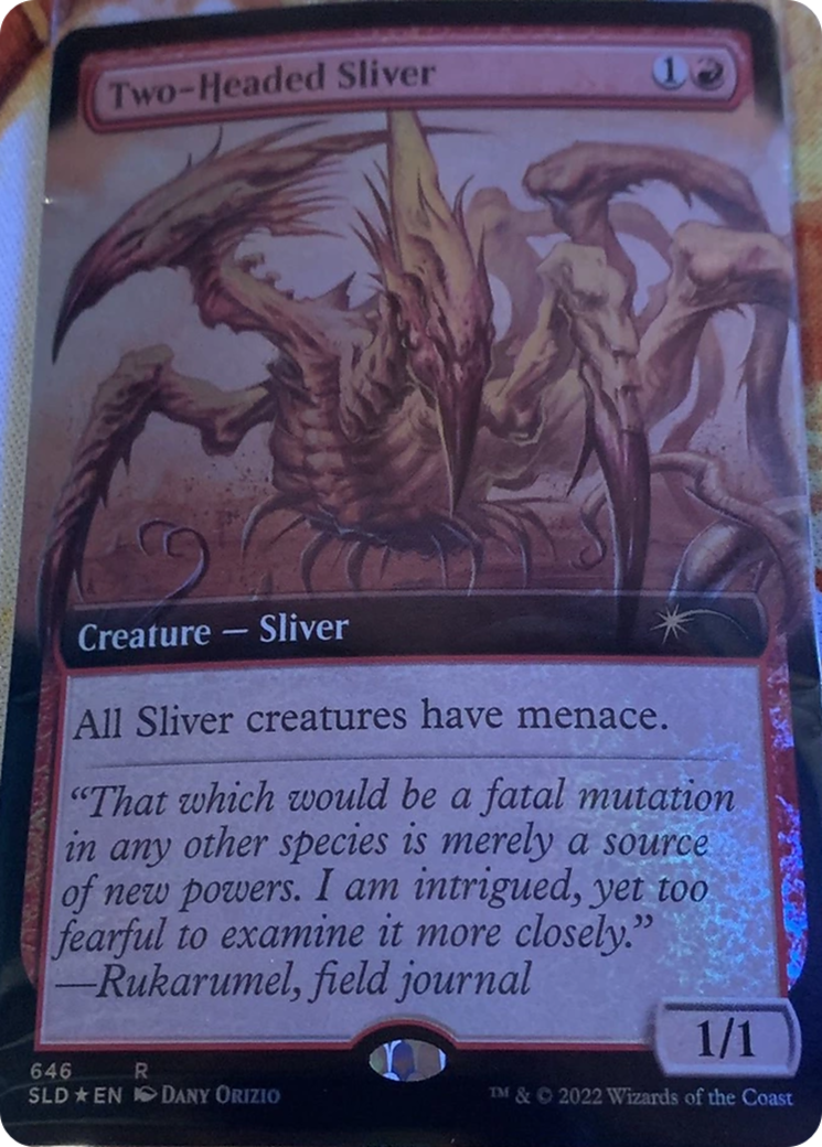 Two-Headed Sliver (Extended Art) [Secret Lair Drop Promos] | Dragon's Lair Comics and Fantasy Houston TX