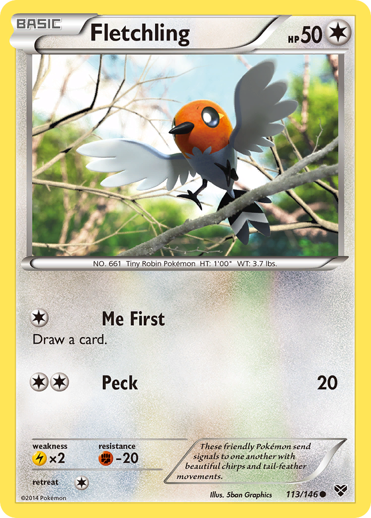 Fletchling (113/146) [XY: Base Set] | Dragon's Lair Comics and Fantasy Houston TX