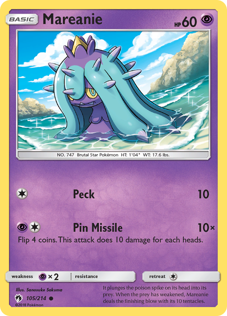 Mareanie (105/214) [Sun & Moon: Lost Thunder] | Dragon's Lair Comics and Fantasy Houston TX