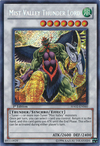 Mist Valley Thunder Lord [HA02-EN060] Secret Rare | Dragon's Lair Comics and Fantasy Houston TX