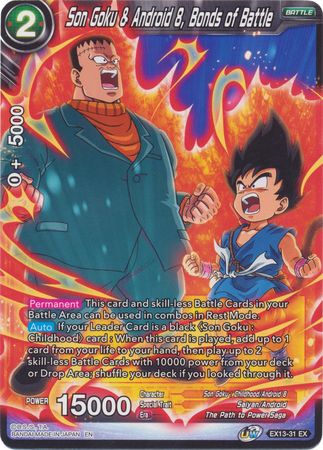 Son Goku & Android 8, Bonds of Battle (EX13-31) [Special Anniversary Set 2020] | Dragon's Lair Comics and Fantasy Houston TX