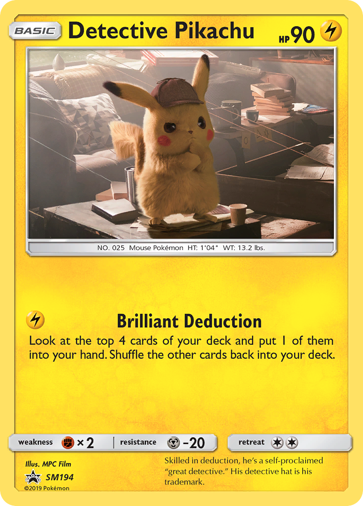 Detective Pikachu (SM194) [Sun & Moon: Black Star Promos] | Dragon's Lair Comics and Fantasy Houston TX