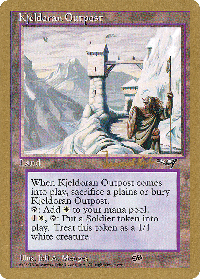 Kjeldoran Outpost (Janosch Kuhn) [World Championship Decks 1997] | Dragon's Lair Comics and Fantasy Houston TX