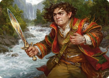 Frodo Baggins Art Card (16/81) [The Lord of the Rings: Tales of Middle-earth Art Series] | Dragon's Lair Comics and Fantasy Houston TX